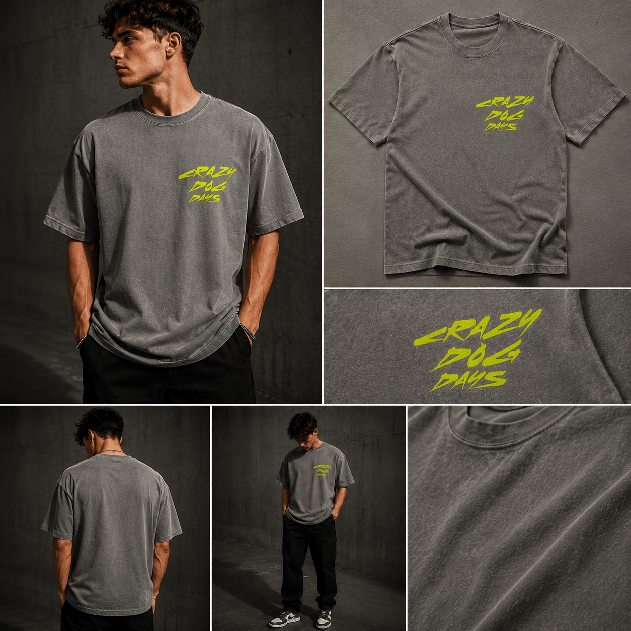 Sticky Grips | Stone Wash Heavy Tee – Dog Days