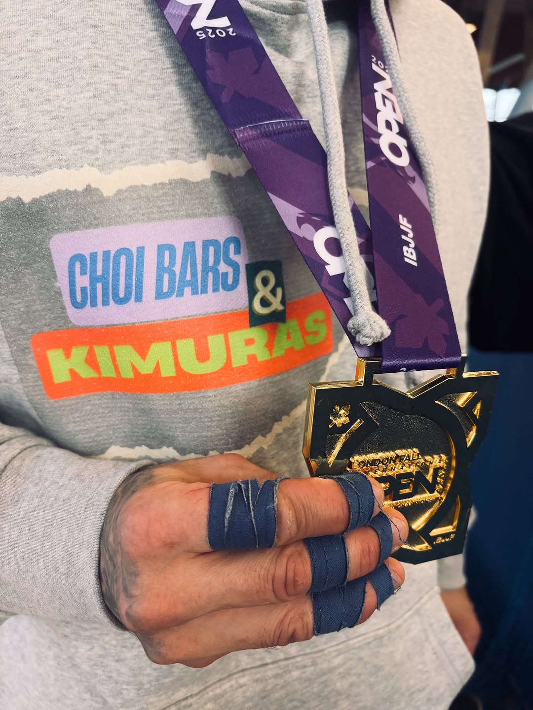 BJJ Finger Tape - Natural Flex 10mm - Royal Blue (3 Rolls) Sticky Grips IBJJF London Open