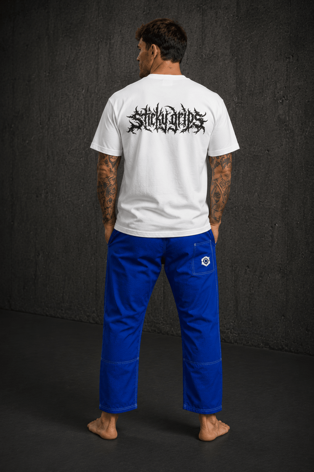 Sticky Grips - Heavy Tee - Red x Black Logo
