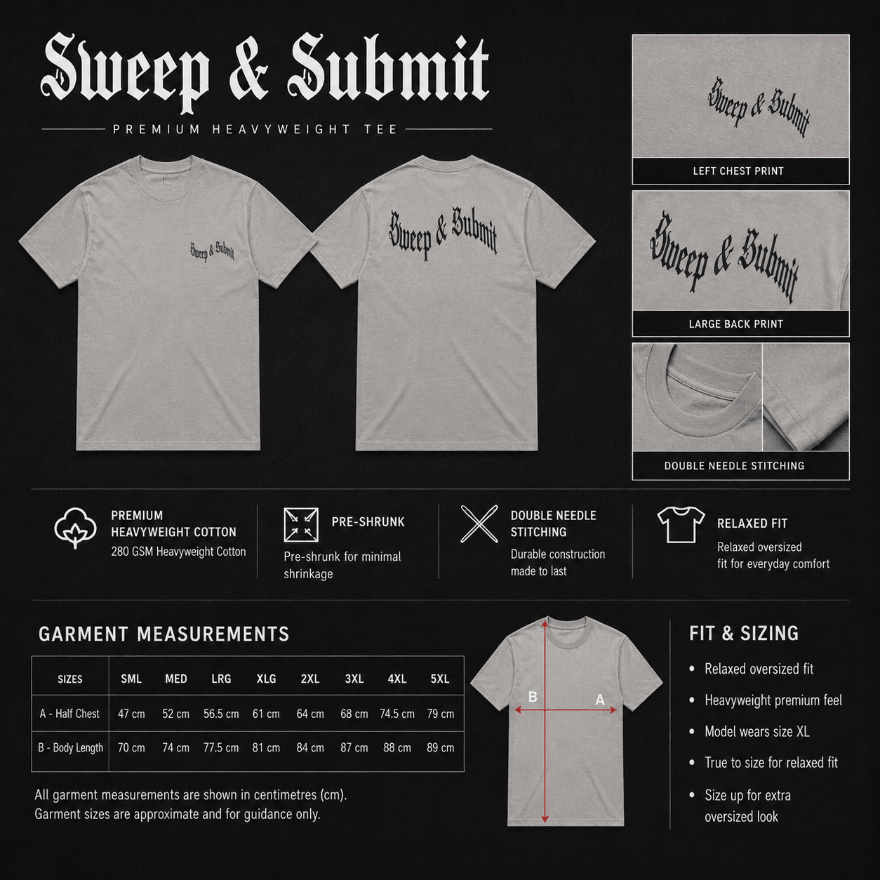 Sticky Grips | Classic Tee - Sweep & Submit