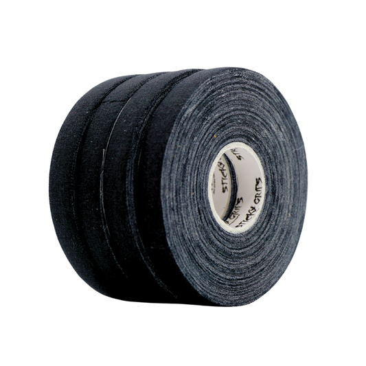 Sticky Grips Pro BJJ Finger Tape 10mm black 4 roll refill pack side view grappling tape