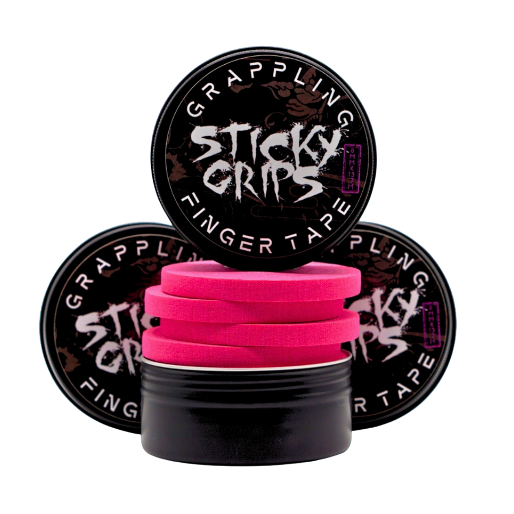 Jiu Jitsu Pro Finger Tape - 4 rolls of 8mm x 13.7m - Funky Pink