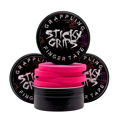 Jiu Jitsu Pro Finger Tape - 4 rolls of 8mm x 13.7m - Funky Pink
