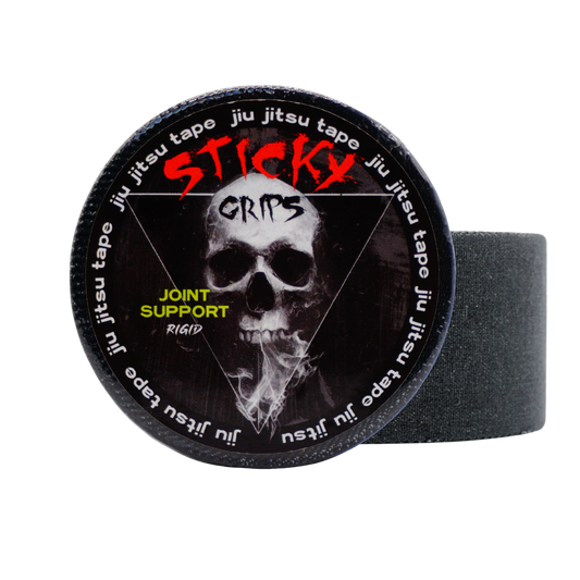 BJJ Rigid Joint Support Tape 38mm Black (13.7m Low Stretch Wrap Single Roll)
