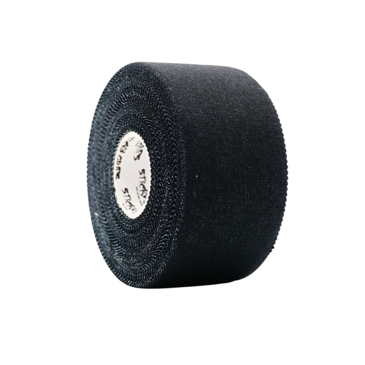 BJJ Rigid Joint Support Tape 38mm Black (13.7m Low Stretch Wrap Single Roll)