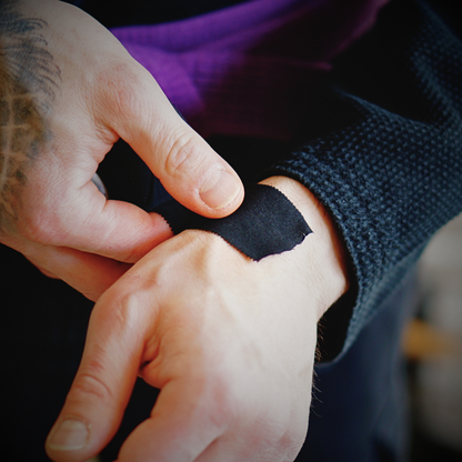 BJJ Rigid Joint Support Tape 38mm Black (13.7m Low Stretch Wrap Single Roll)