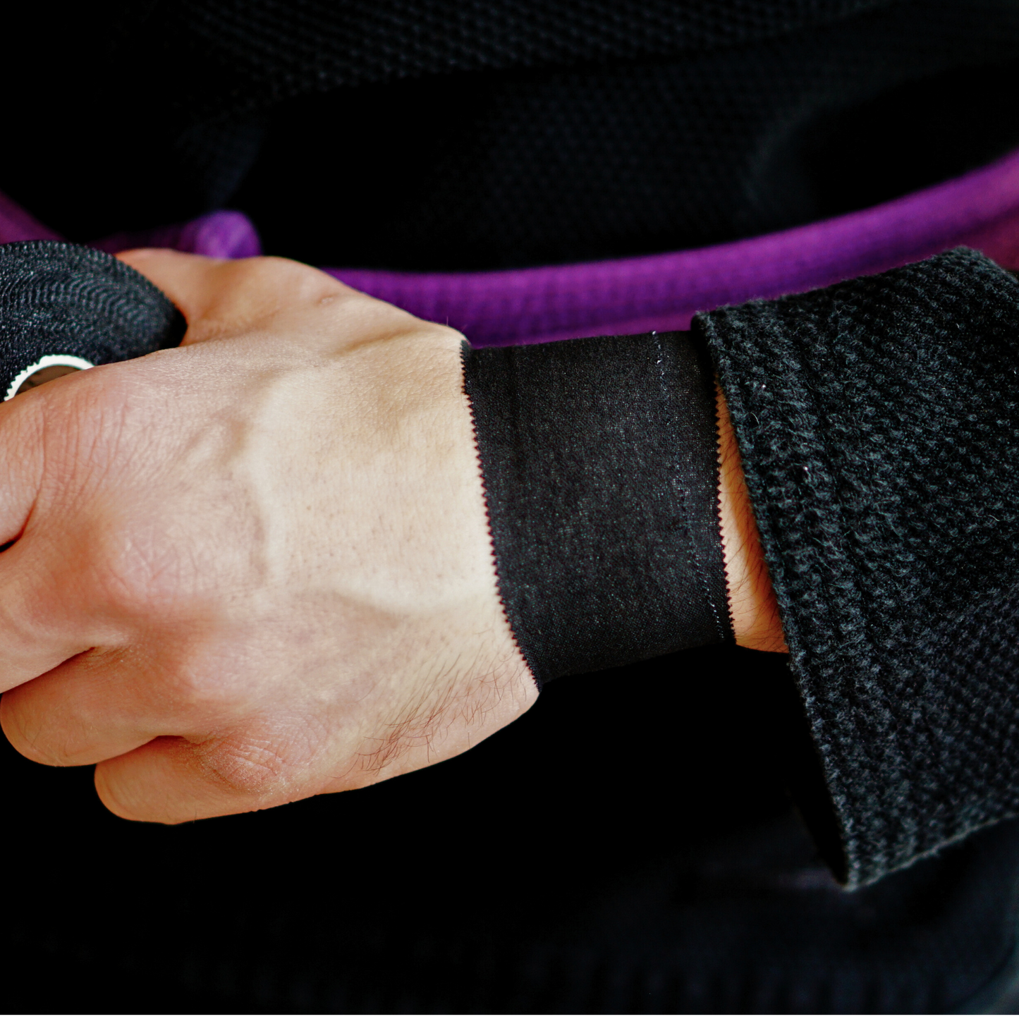 BJJ Rigid Joint Support Tape 38mm Black (13.7m Low Stretch Wrap Single Roll)