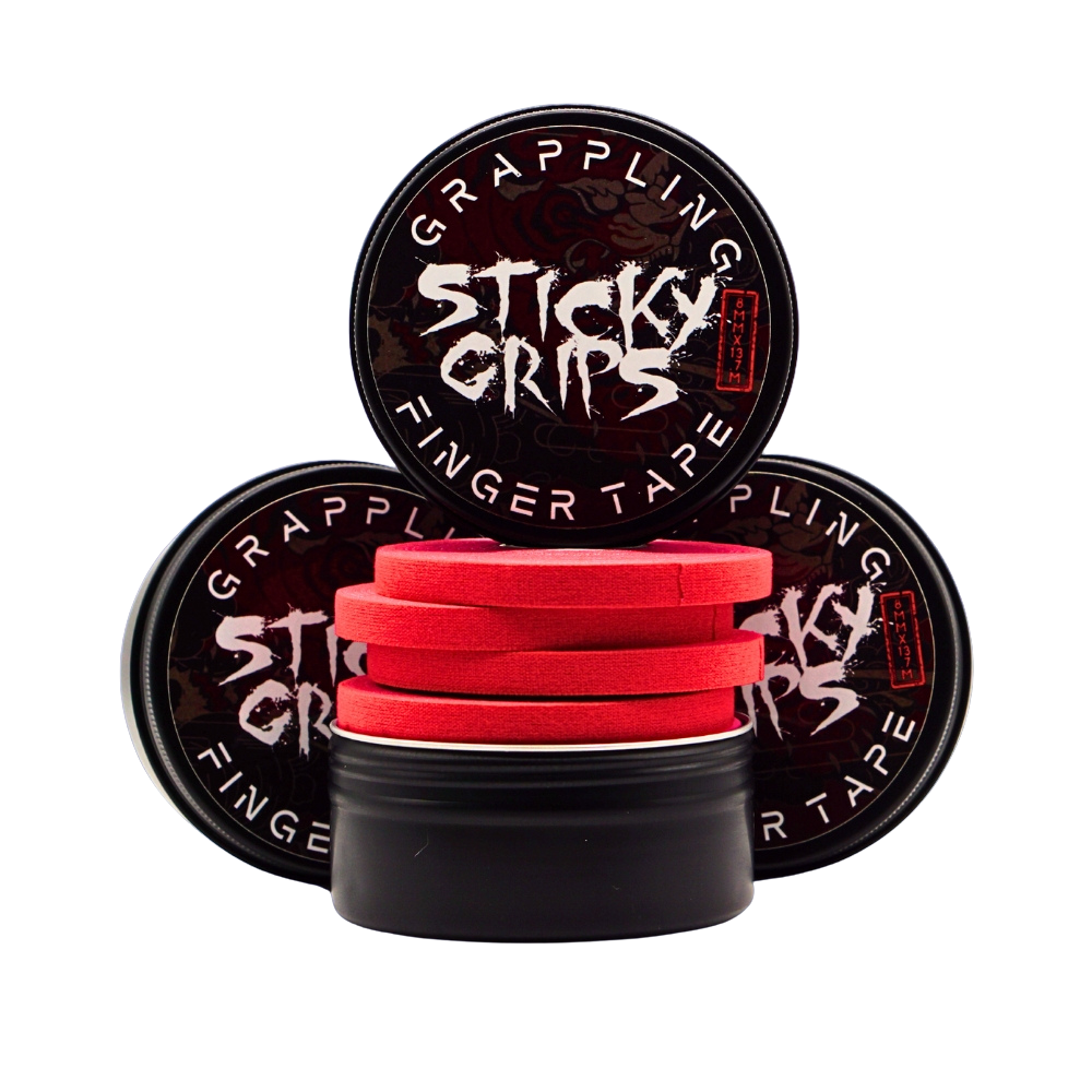 BJJ Finger Tape 8mm War Red 4 Rolls Sticky Grips
