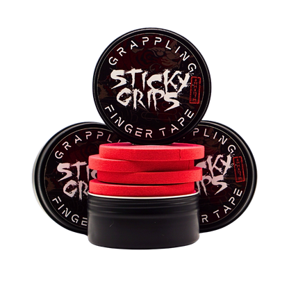 BJJ Finger Tape 8mm War Red 4 Rolls Sticky Grips