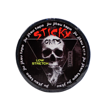 Black BJJ finger tape 8mm refill pack (5 rolls) Sticky Grips Low Stretch zinc oxide tape