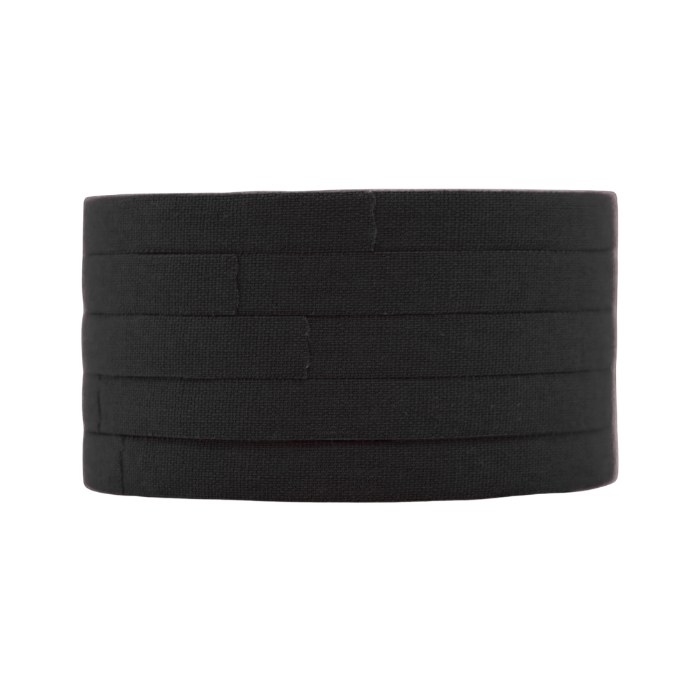 Black 8mm BJJ finger tape roll side view Sticky Grips Low Stretch zinc oxide tape