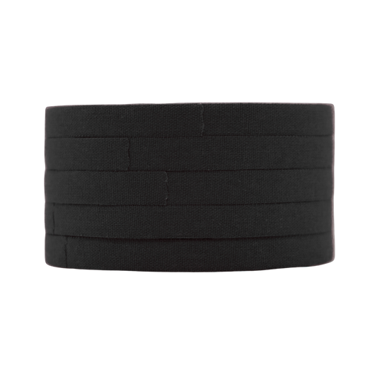 Black 8mm BJJ finger tape roll side view Sticky Grips Low Stretch zinc oxide tape