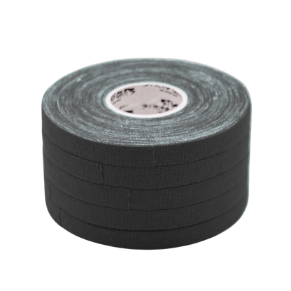 Black 8mm BJJ finger tape roll stack Sticky Grips Low Stretch zinc oxide grappling tape