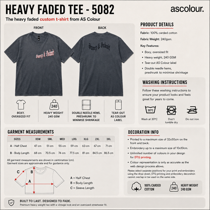 Sticky Grips Heavy Faded Tee – Sweep & Submit