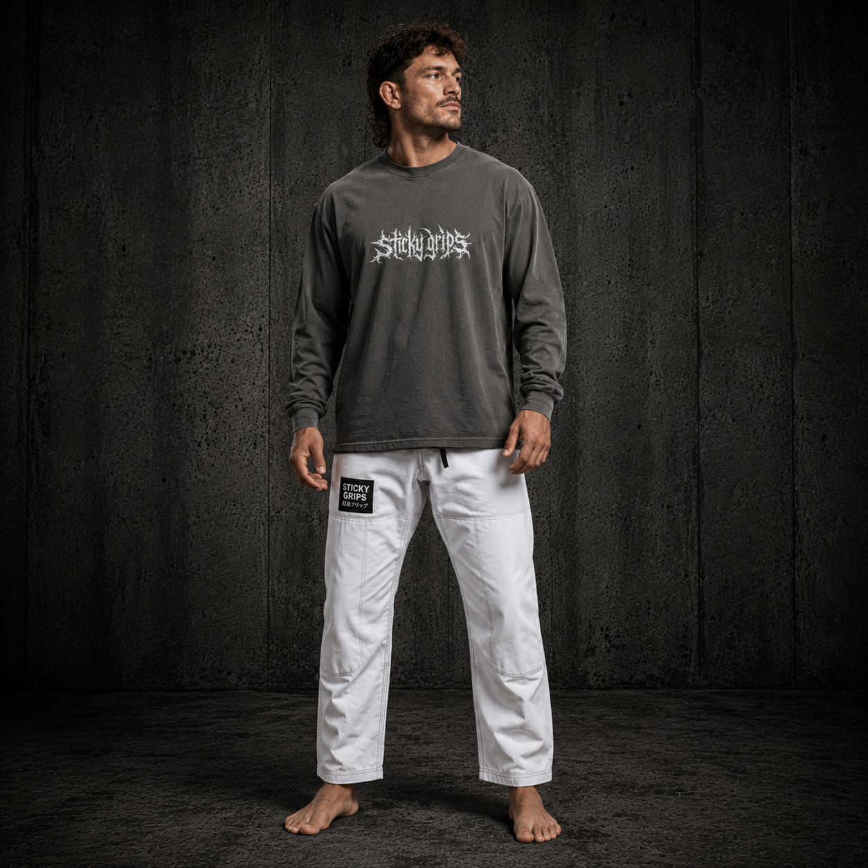 Sticky Grips | Heavy Faded L/S Tee – Collar x Sleeve