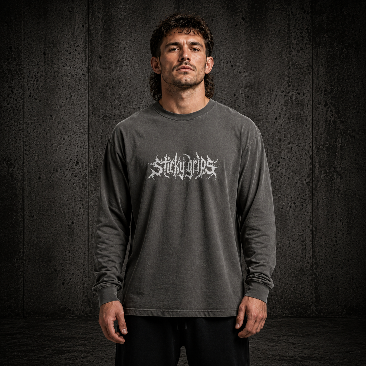 Sticky Grips | Heavy Faded L/S Tee – Collar x Sleeve