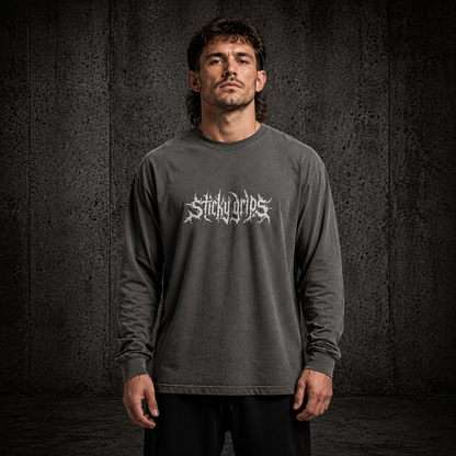 Sticky Grips | Heavy Faded L/S Tee – Collar x Sleeve