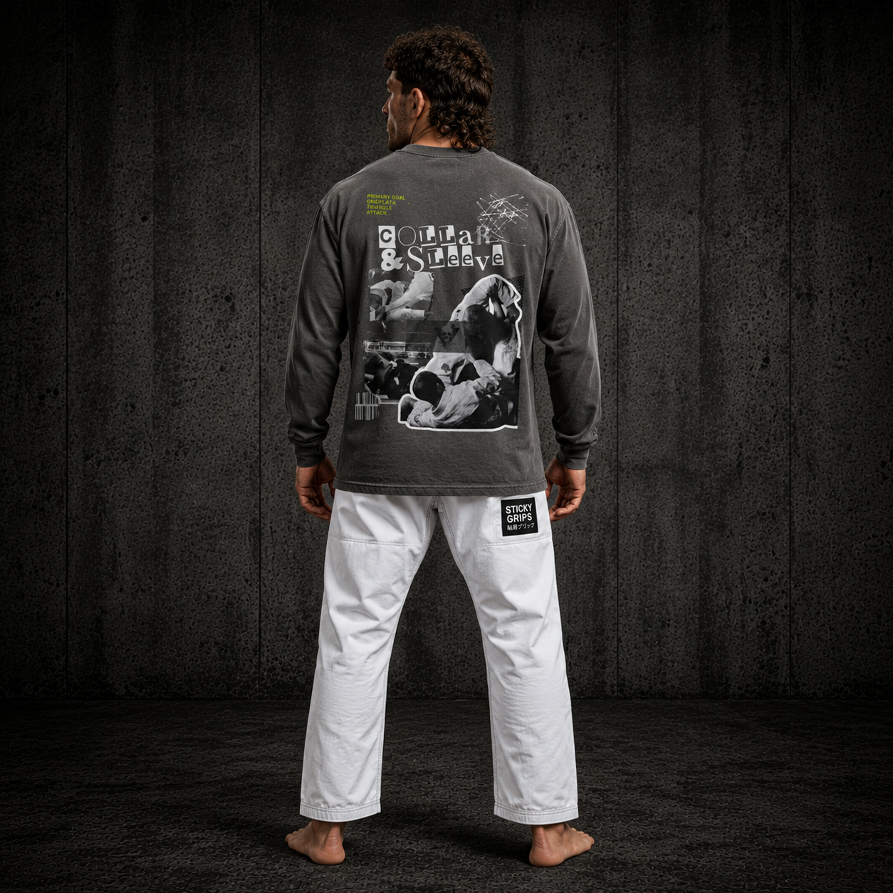 Sticky Grips | Heavy Faded L/S Tee – Collar x Sleeve