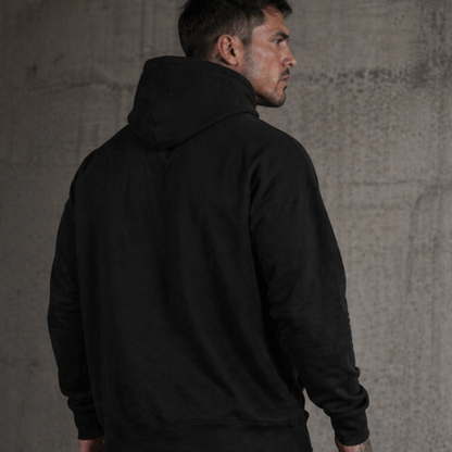 Relax Hoodie - Black & Bone | Scull x Smoke