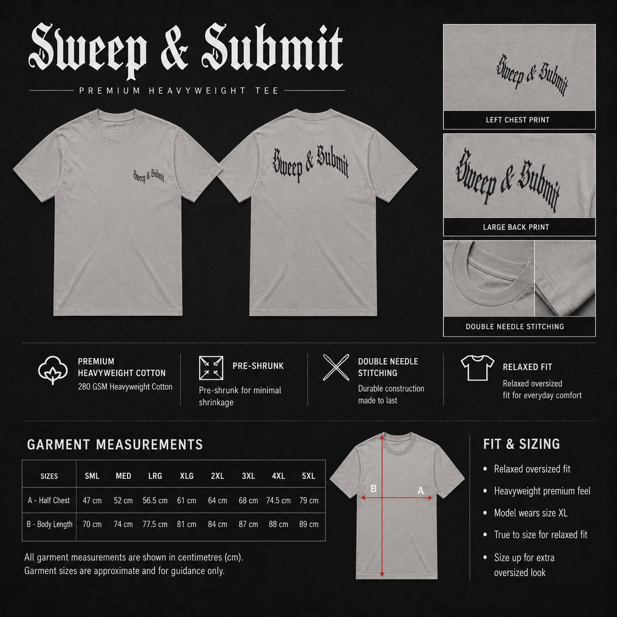 Sticky Grips | Classic Tee - Sweep & Submit
