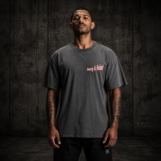 Sticky Grips Heavy Faded Tee – Sweep & Submit