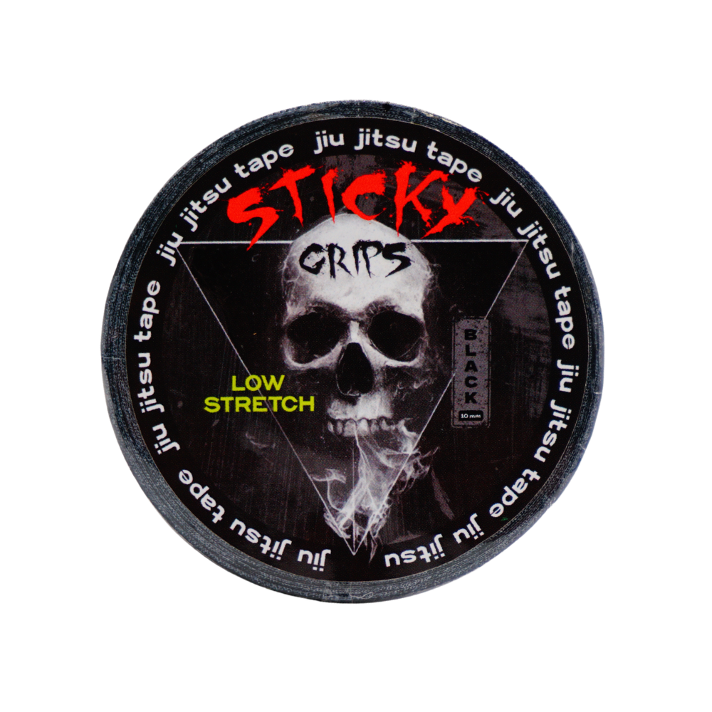 Sticky Grips Pro BJJ Finger Tape 10mm black 4 roll refill pack low stretch grappling tape