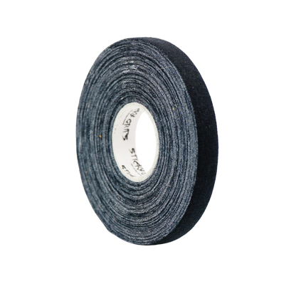 Sticky Grips Pro BJJ Finger Tape 10mm black single roll angled product view