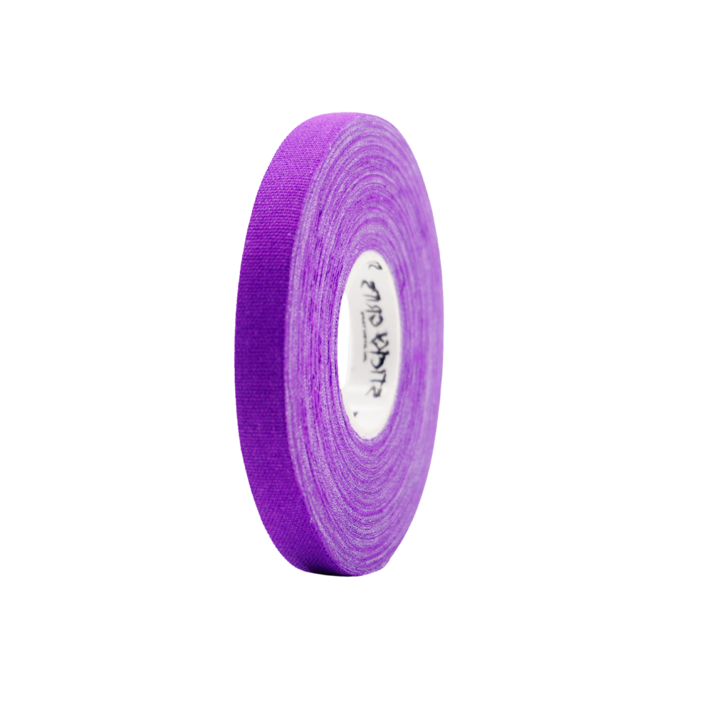 Sticky Grips purple 8mm BJJ finger tape low stretch single roll 10m zinc oxide grappling tape